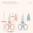 thumbnail image 3 of SUTENGDA Kitchen Shears   2-Pack Multi-function Heavy Duty Kitchen Scissors  Ultra Sharp Poultry Shears for Chicken Poultry Fish Meat Vegetables Herbs BBQ(pink and green), 3 of 10