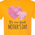 thumbnail image 4 of Inktastic It's Our First Mother's Day Cute Hugging Hearts T-Shirt, 4 of 5