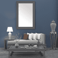thumbnail image 3 of Porter Dark Grey Framed Wall Mirror, Rectangular Vanity Mirror, Multiple Sizes, 3 of 13
