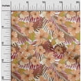 thumbnail image 2 of oneOone Tissu Flex Coton Rose Brun Foncé Floral Tropical Matériel de Robe Tissu Imprimé au Mètre 40 Pouces de Large, 2 of 4