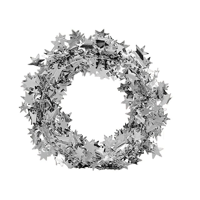 7,5 m de decoraciones navideñas Decoraciones para árboles de Navidad Navidad Estrella de alambre de colores vivos