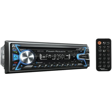 Jvc Detachable Face Car Stereo Power Acoustik PCD-51B Single-DIN In-Dash Digital Audio Receiver (Bluetooth, Detachable Face) ()
