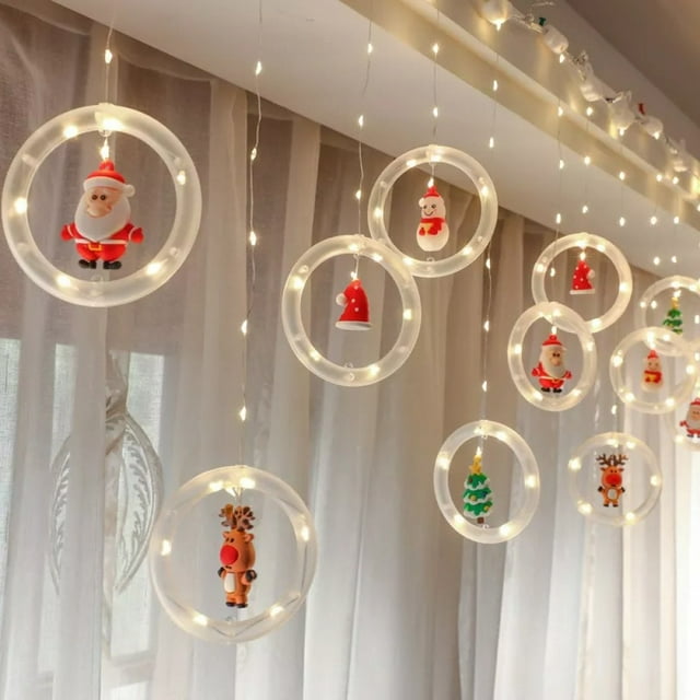 Luces de decoración navideña, luz navideña LED USB