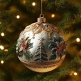 thumbnail image 1 of Xihbxyly Colgante Navideño de Acrílico, Forma Redonda Plana 2D, Diseño de Escena Festiva, Acabado Brillante Duradero, Decoración Versátil para Árbol, Exhibición Navideña, Tamaño de 3.93 Pulgadas, 1 of 3