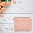 thumbnail image 4 of Hytrove Cartera Bordada Rosa Para Mujer Con Compacto De Dos Pliegues Y De PU, 4 of 6