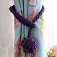 thumbnail image 2 of GHSDFBB Lot de 2 Attaches de Rideaux en Coton Naturel, Attaches de Rideaux Décoratifs Faits à la Main (Violet), 2 of 4