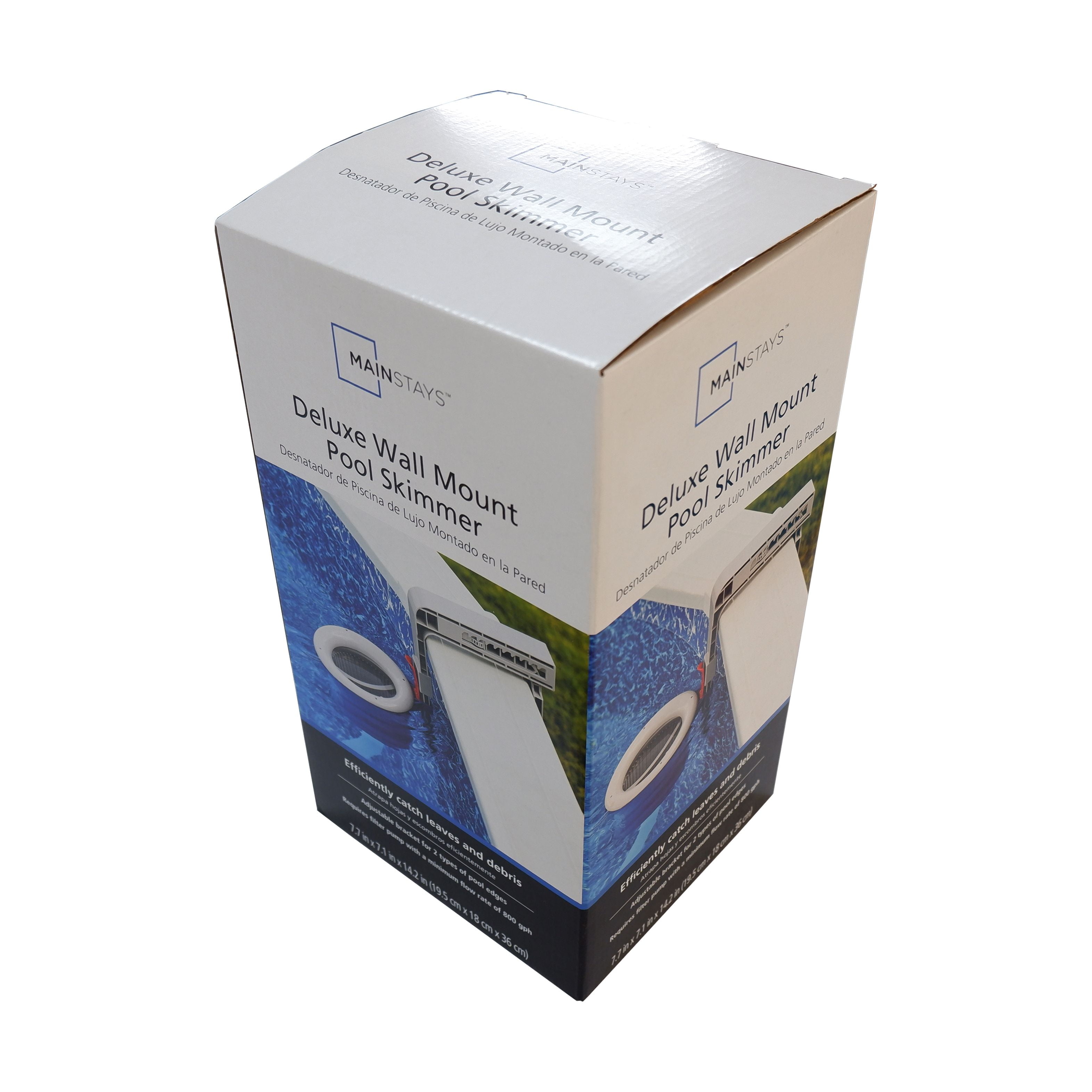 FREE AND FAST SHIPPING! Mainstays Deluxe Wall Mount Pool Skimmer for Pools