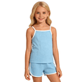 thumbnail image 4 of Jolyshlid Girls Summer Clothes 8 Piece Outfit Set for Kids, Cami Tank Tops and Shorts Matching Sets, Breathable Casual Beach Wear,Purple Green Red Blue,7Years, 4 of 9