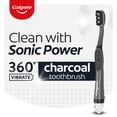 thumbnail image 2 of Colgate 360 Vibrate Charcoal Battery Powered Electric Toothbrush, Soft, 2 Pack, 1 AAA Battery Included, 2 of 14
