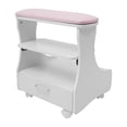 thumbnail image 6 of Foot Rest Pedicure Manicure Funiture Trolley Footbath Stool with Four Wheels, 6 of 15