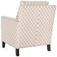 thumbnail image 6 of SAFAVIEH Buckler Club Chair Silver Nail Head Peach Pink / White, 6 of 7