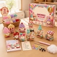 thumbnail image 3 of Cadancy Crochet Kit Gnomes 9 Piece Beginner DIY Amigurumi Tea Party Yarn Hook Pattern Guided Instruction Home Craft Gift for Adults Teens Supplies Holiday Christmas Stocking Stuffers, 3 of 6