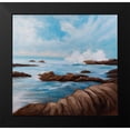 thumbnail image 2 of Atelier B Art Studio 15x15 Black Modern Framed Museum Art Print Titled - Seaside Storm, 2 of 5