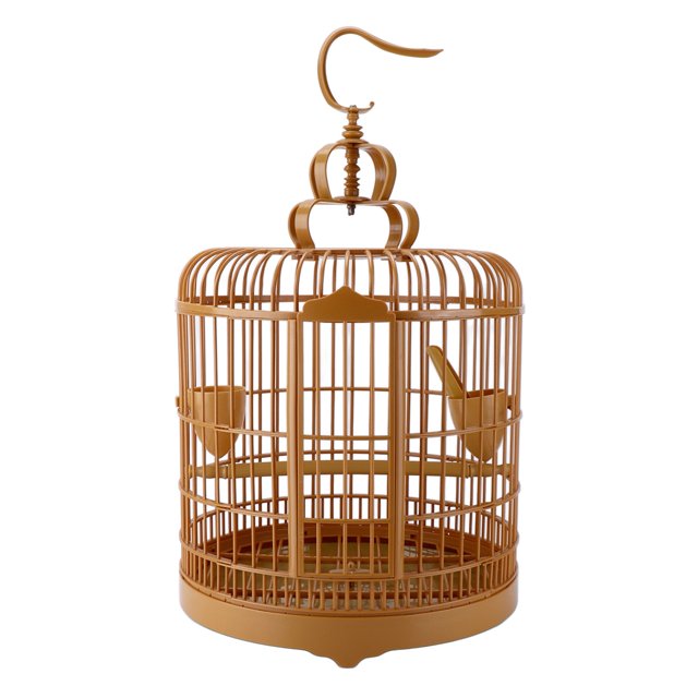 Round Parrot Cage,Hanging Bird Cage Plastic Hanging Bird Cage Round Bird Cage Breakthrough Technology