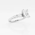 thumbnail image 2 of Ariana Jewel Women's Jewelry - Prong Set 1.8 Ct Emerald Cut Lab Created Diamond Ring - 14k White Gold Plated Wedding Anniversary Ring - Solitaire with Accents Ring for Mom/Sister/Wife, 2 of 2