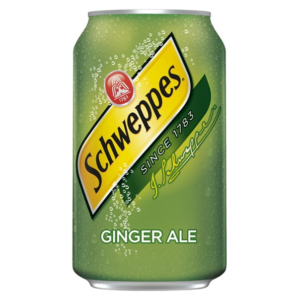 Schweppes Ginger Ale 12 oz Cans Pack of 24