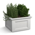 thumbnail image 2 of Mayne Fairfield 24" x 24" x 14" Square White Self Watering Garden Bed Planter, 2 of 9