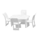 thumbnail image 5 of Juego de muebles de comedor, mesa y sillas, 1 pieza/50 adornos para jardines de hadas Cuadrado, 5 of 9