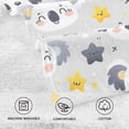 thumbnail image 3 of Cartoon Koala and Star Bath Towel 100% Cotton Soft Thick High Absorbency Hand Face Towel Single Pack 16x28in, 3 of 7