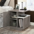 thumbnail image 2 of Sauder East Rock Contemporary Nightstand, Ashen Oak Finish, 2 of 11