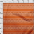 thumbnail image 2 of oneOone Polyester Lycra Orange Fabric Floral Bandhani Craft Projects Decor Fabric Printed By The Yard 56 Inch Wide, 2 of 4