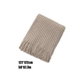 thumbnail image 3 of PEONAVET Couverture Jetée Couverture de Sofa Housse de Couverture Couverture de Sieste au Bureau Couverture de Climatisation Couverture Tricotée à Franges Couverture de Sieste Couverture de Bout de Lit, 3 of 6