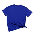 thumbnail image 3 of T-shirts pour Femmes Trapstar T-Shirt Imprimé pour Femmes Décontracté Graphique Filles Juniors Manches Courtes T-Shirt Fantaisie Hauts avec Col Rond (Bleu, P), 3 of 3