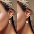 thumbnail image 2 of Xihbxyly Pendientes Exagerados con Borla Larga de Circonita Cúbica Brillante, Elegante Joyería de Aleación, Impresionante Regalo de Graduación, Ideal para Fiestas Nocturnas, Banquetes y Celebraciones, 2 of 7