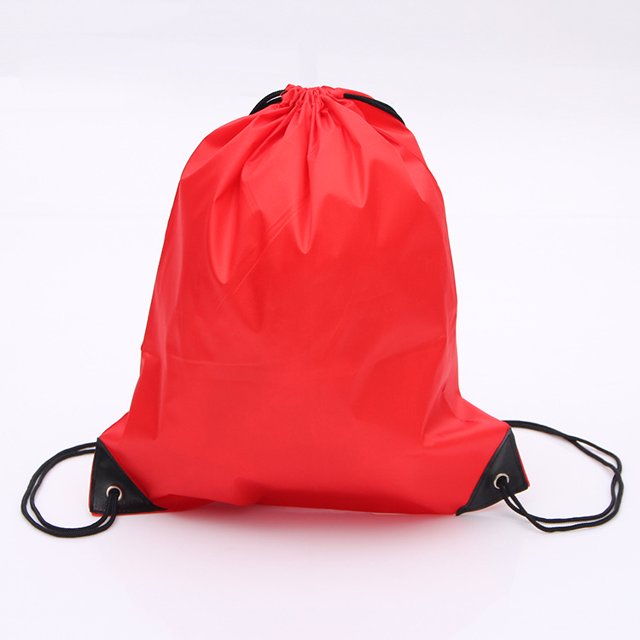 5 Pcs Sac à Cordon 210D Polyester Sac à Cordon en Nylon Oxford Sac de Rangement pour Gym - Rouge