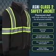thumbnail image 5 of North 15 Men's High Visibility 3M Safety Bomber Jacket, Fleece Lined-2006-3XL, 5 of 11