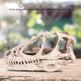 thumbnail image 4 of Resina calavera decoración dilophosaurus dinosaurio estatua imitación artesanía figurillas escritorio cabina mesa top escultura decorativa regalo antiguo Inevent HA011091-00B, 4 of 7