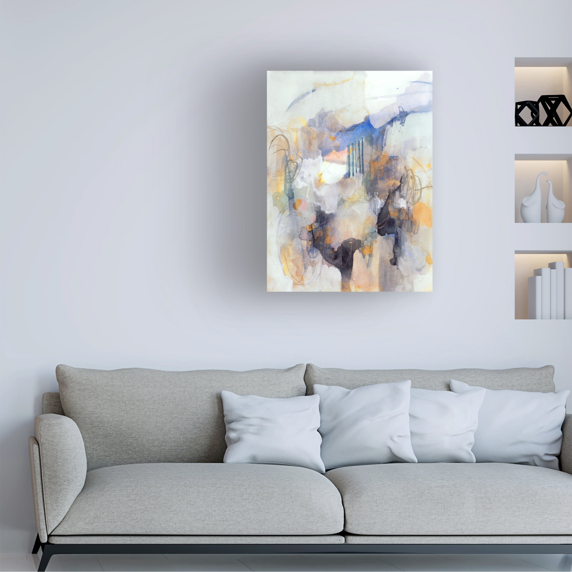 Victoria Barnes 'Watercolor Tatter IV' Canvas Art