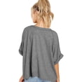 thumbnail image 5 of Women Cotton T-Shirt Summer Casual Loose Fit Short Sleeve Top, 5 of 6