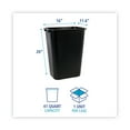 thumbnail image 5 of Boardwalk 3485203 41 qt. Soft-Sided Plastic Wastebasket - Black, 5 of 6