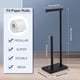 thumbnail image 2 of Porta Rollos Papel de baño,Soporte para higiénico de baño,Base Pesada,Acero Inoxidable, Capacidad para 4 Rollos de Papel tisú,Negro, 2 of 7