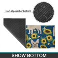 thumbnail image 6 of French Bulldog Sunflowers Floral Kitchen Rugs Sets Of 2,Anti Fatigue Kitchen Mat Rugs Non Slip Washable,Decorative Kitchen Floor Mats for Kitchen,Sink,Laundry,17"x30"+17"x47", 6 of 7