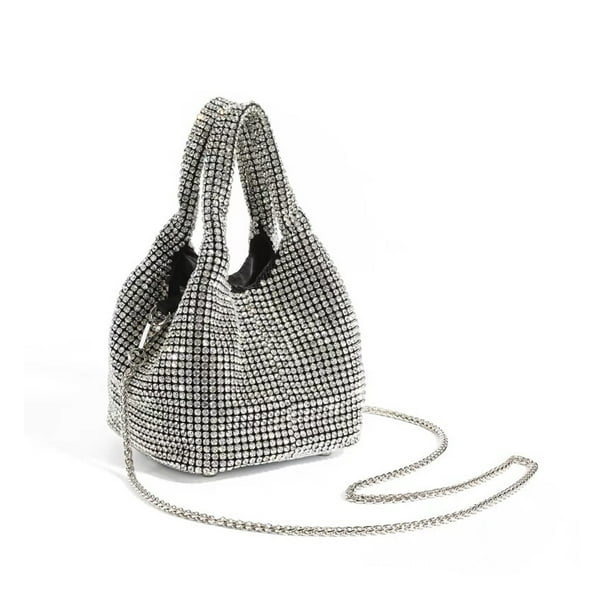 Minnieouse Bolsos llenos de diamantes, elección deslumbrante para complementar el estilo, bolso brillante ostentoso para mujer, tamaño único Bolsas de mensajero y de hombro
