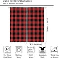 thumbnail image 2 of Buffalo Check Plaid Curtains Brown and White Curtain with Rod Pocket for Farmhouse Bedroom Living Room Home Decor Drapes Thermal Insulated Window Treatments 2 Panels Set 52x63 Inch, 2 of 4
