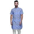 thumbnail image 1 of Atasi Kurta Imprimée pour Hommes Col Mandarin Coton Cambric Chemise Kurta Décontractée, 1 of 1