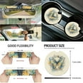 thumbnail image 5 of KUIFORTI Butterfly 15 PCS Car Seat Cover Set Car Seat Cover Steering Wheel Cover Seatbelt Covers Car Cup Coasters Car Garbage Bag Air Vent Storage Bag Rear View Mirror Cover Keychain, 5 of 6