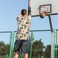 thumbnail image 5 of Sikiie Summer Cactus With Blooming Basketball Jersey Reversible Men's Mesh Athletic Sports Shirts Training Practice S-4XL3X-Large, 5 of 6