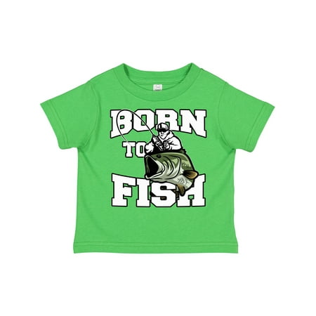 

Inktastic Born to Fish Gift Toddler Boy or Toddler Girl T-Shirt