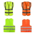 thumbnail image 3 of ZheElen Women Men Night Work Reflective Vest Construction Traffic Breathable Mesh Workwear A Type, 3 of 7