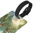 thumbnail image 3 of Kdxio Lake Forest Dinosaur Luggage Tags Privacy Cover ID Label Suitcase Tags Identifiers For School Bags,Suitcases, 3 of 7