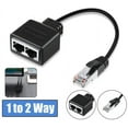 Cat5 Cat6 Cat7 Cable RJ45 Network, 1 in 2 Out 1 Split 2 Out