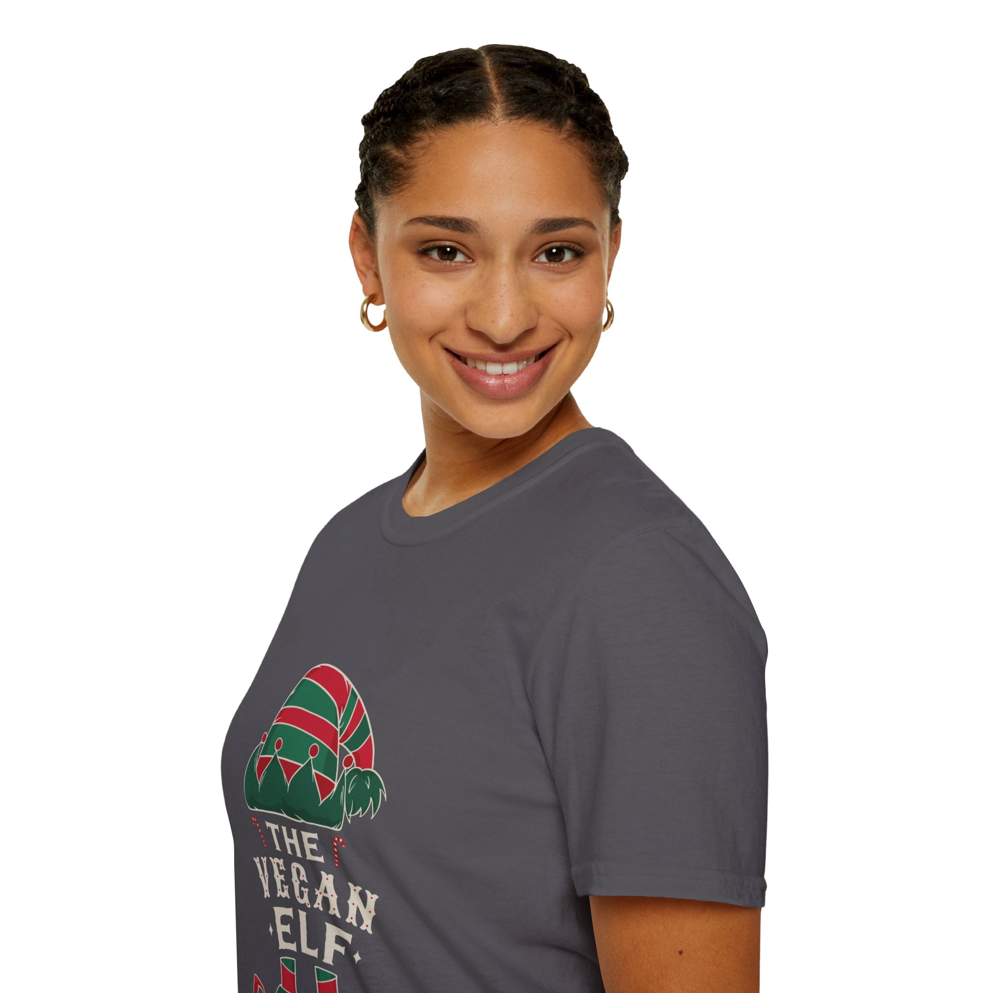 Vegan Elf Hat Boots Candy Cane Men Women Apparel
