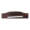thumbnail image 1 of 6-String Rosewood Saddle Through Slotted Folk Guitar Bridge for Type Folk Classical Acoustic Guitar Replacement Parts GO205, 1 of 5