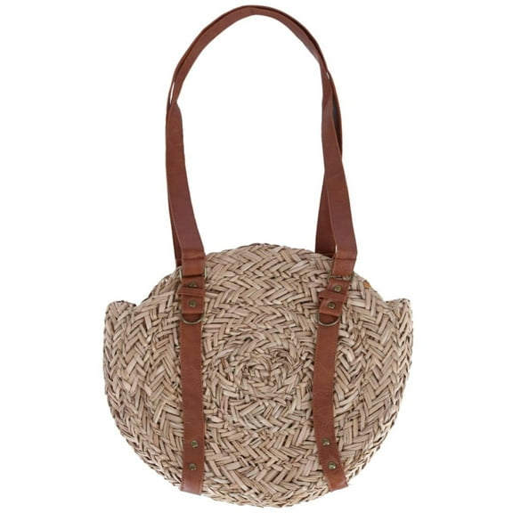Bay Sky Round Seagrass Shoulder Handbag (Women)