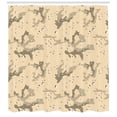 thumbnail image 3 of Ambesonne Abstract Shower Curtain, Hiding in Desert Camo, 69"Wx70"L, Pale Orange Army Green, 3 of 3