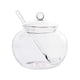 thumbnail image 1 of Household Transparent Jars Large Round Glass Spice Jars Storage Jars Kitchen Tool Sugar Container with Glass Lid and Spoon for Kitchen (350ml), 1 of 5